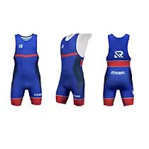 Трико борцовское RAGE Wrestling синий