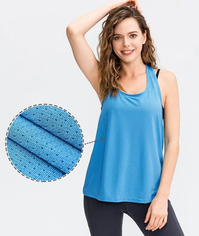 Майка женская "SportPlus" синий