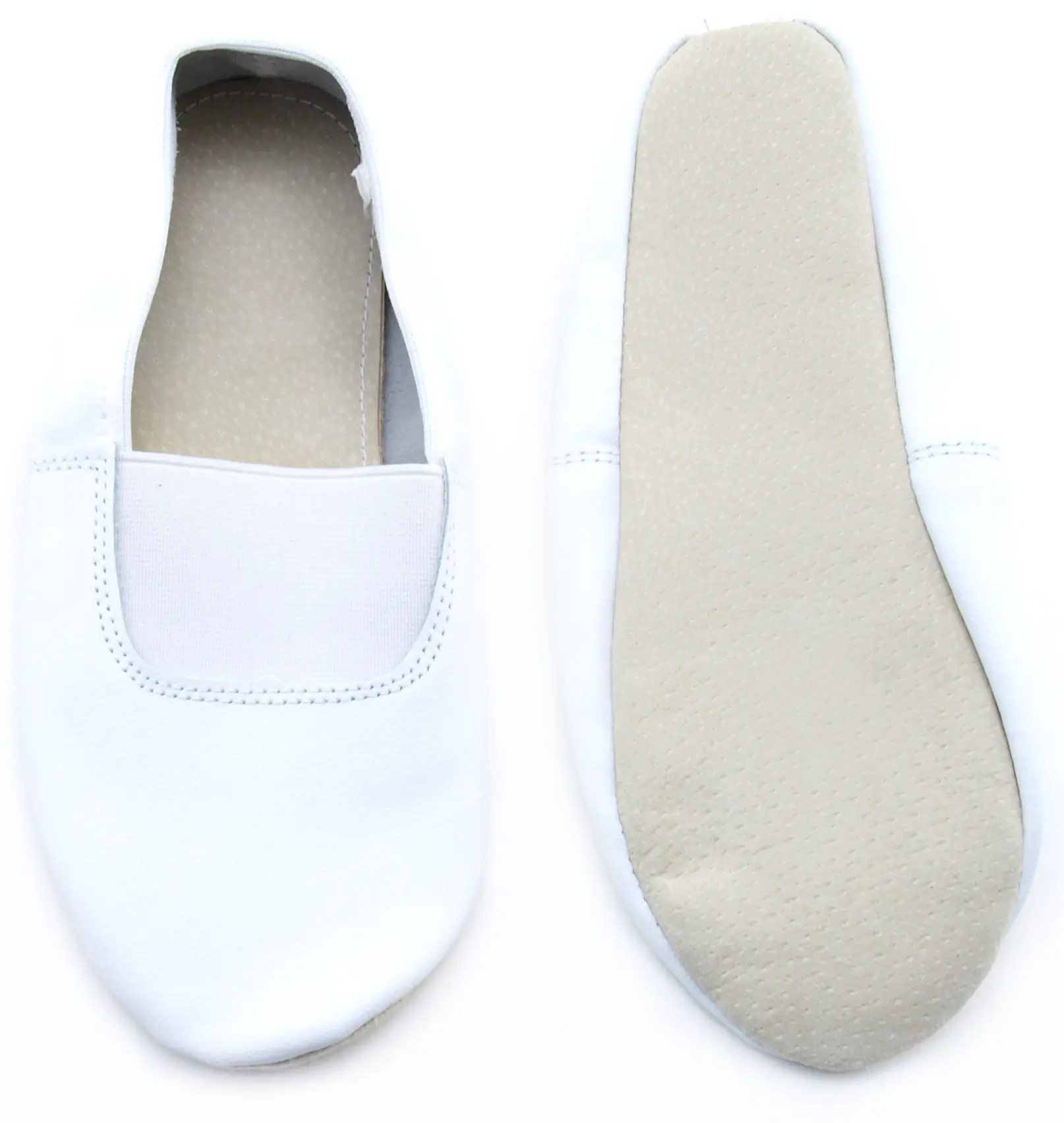 Туфли гимнастические 4106 белые 