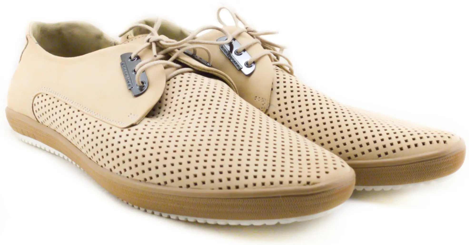 Туфли мужские "Элса" 502 беж.летние