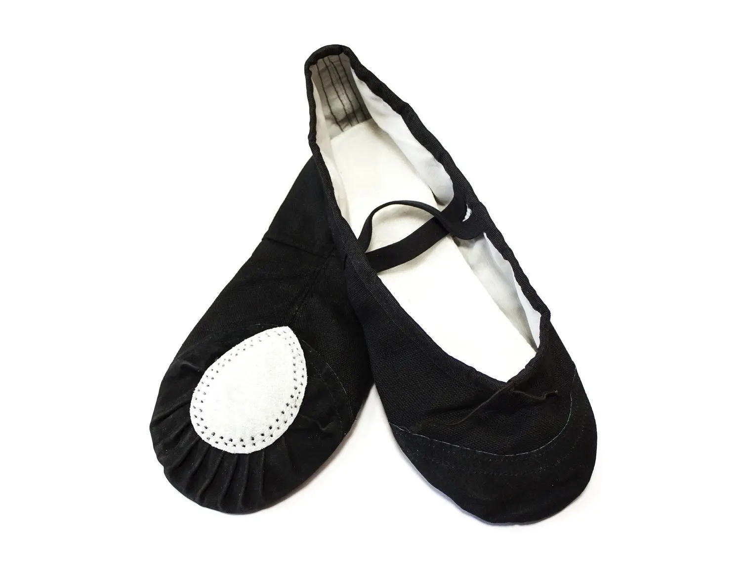 Балетки гимнастические СА-002 черные (с носиком)