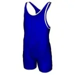 Трико борцовское Asics (middle) синий