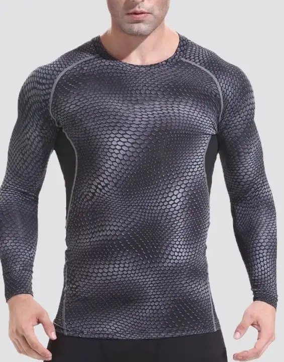 Рашгард мужской "Sportplus"серебро