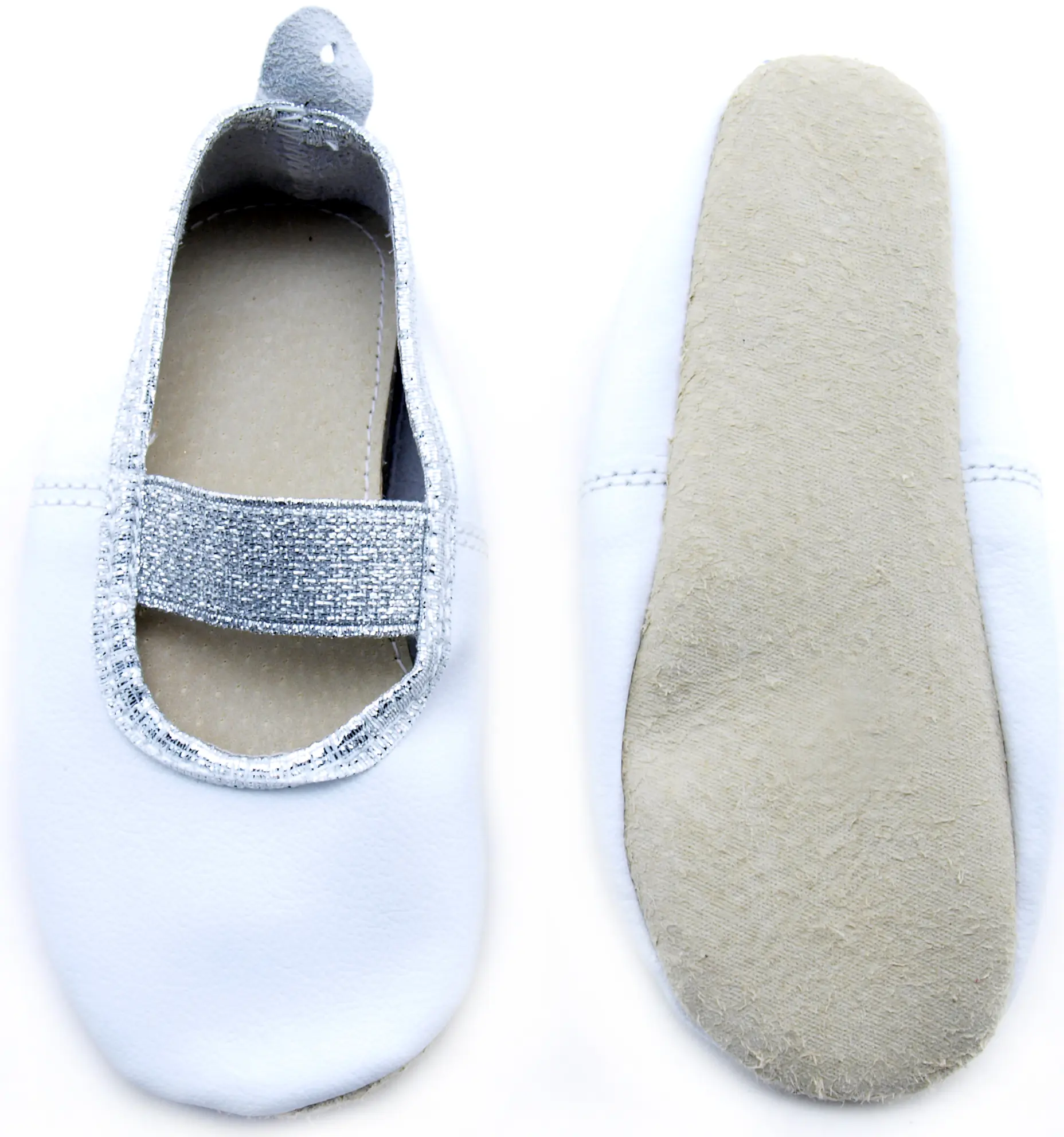 Туфли гимнастические 282 белые 