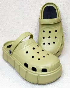 Кроксы женские ПВХ "Леопард" 2308