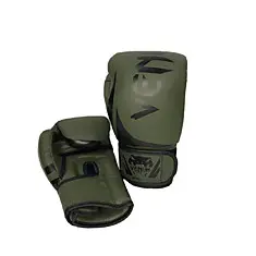 Перчатки боксерские Venum 8oz НФ-631 т.-зеленый