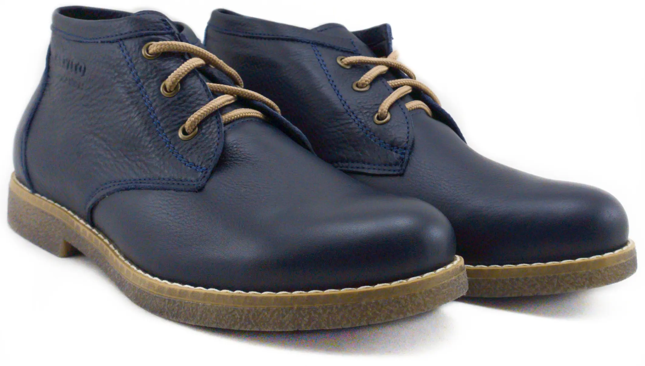 Ботинки мужские "Carvito" 205 (син.) кожа