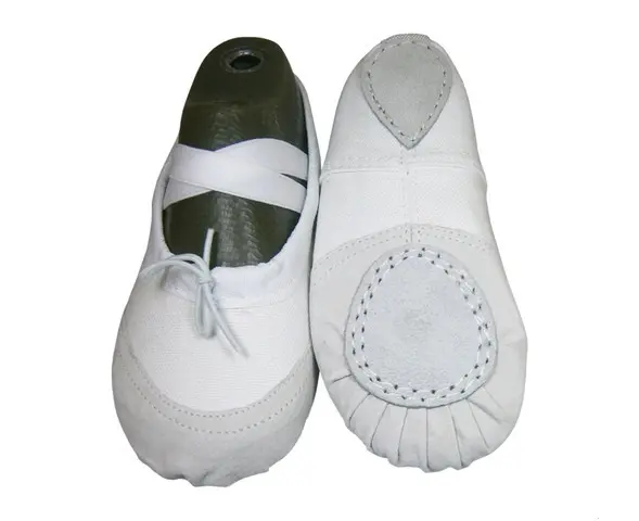 Балетки гимнастические СА-001 белые (с носиком)