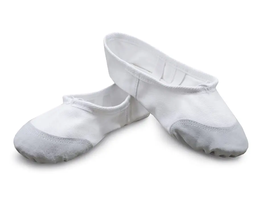 Балетки гимнастические BEN-001 белый (с носиком)